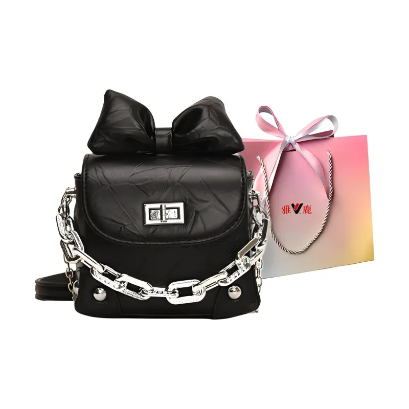 Yalu PU Crossbody Bag Handbag Shoulder Bag Regular Women's Black/Silver/Pink/White-0