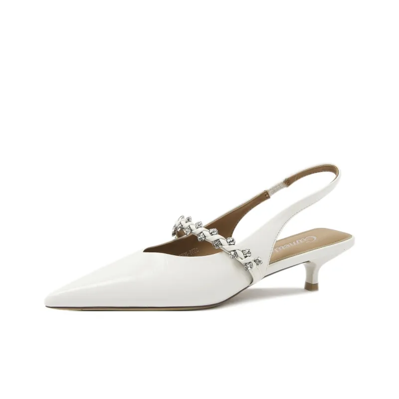 CAMEIDO Slim Heel High Heels Women's Ecru-1