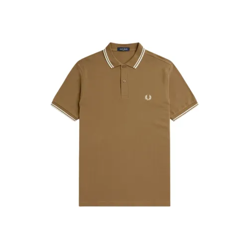 FRED PERRY Shirts Men Khaki