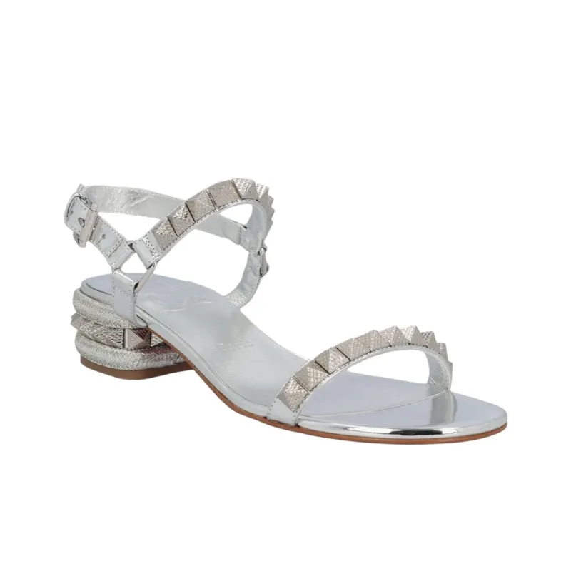 CL LUBOTING One Strap Sandals Women's Silver-2
