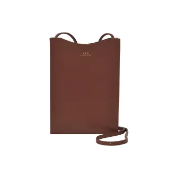 A.P.C Logo print Leather Cross Body Bag