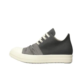 Rick Owens DRKSHDW Hustler Low Top Canvas Shoes Women's Gray