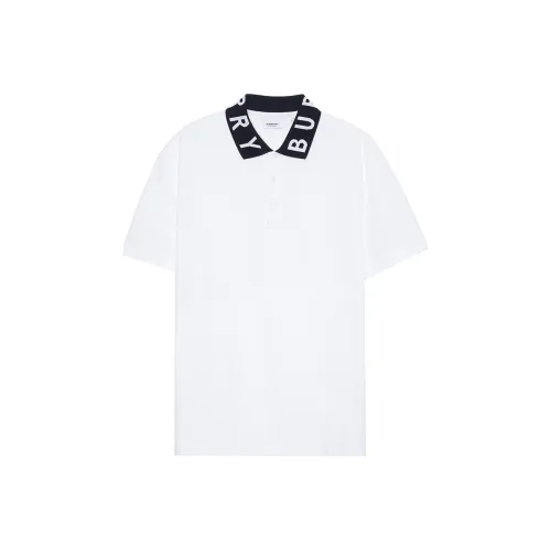 Burberry Ryland Collar Logo Polo White/Black