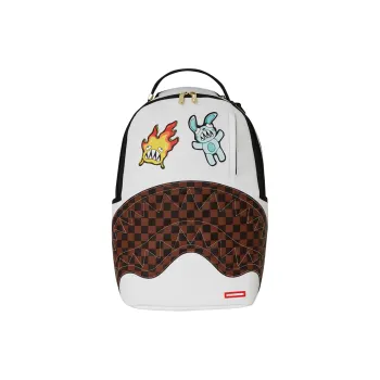 SPRAYGROUND PVC Backpack Unisex Raw White