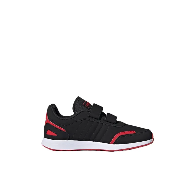 Adidas Neo Vs Switch Breathable Low Top Kids' Skateboarding Shoes Black Red White Children Aged 3 7 Years Old-1