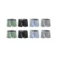 8-Pack (Mint Green 2+Black 2+Gray Blue 2+Light Gray 2)