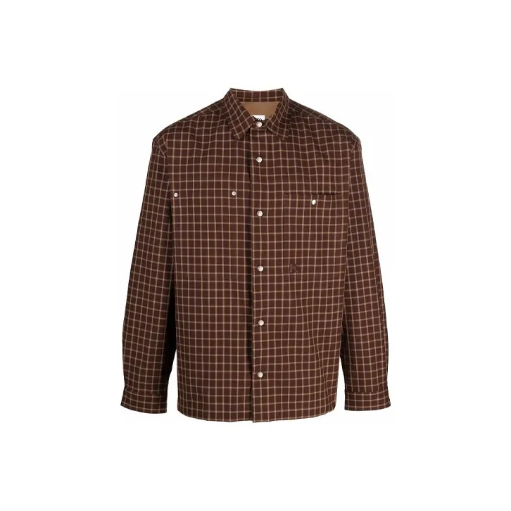 KENZO Shirts Men Brown-0