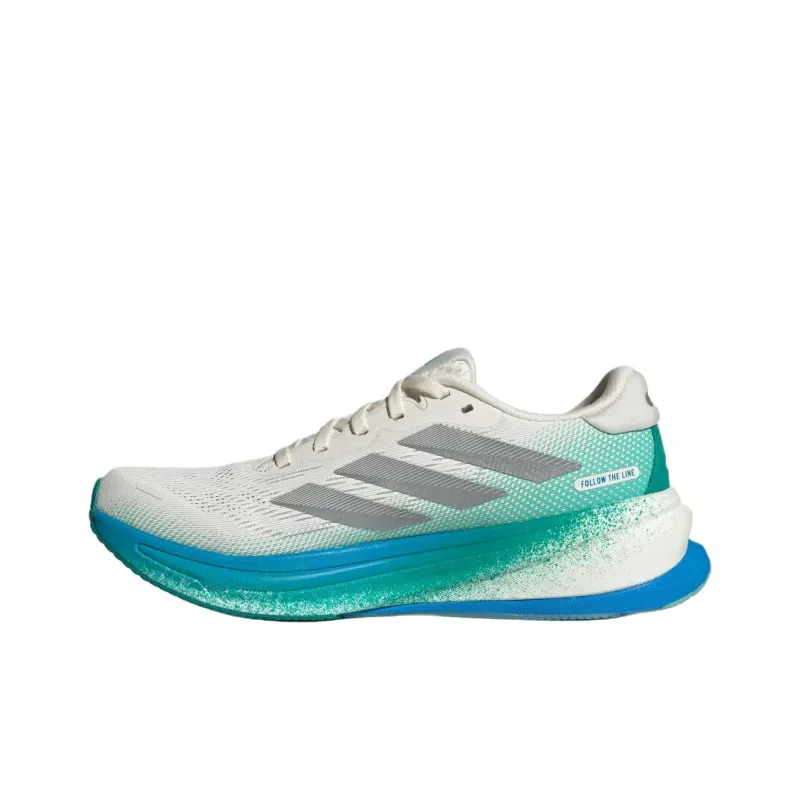 Adidas Supernova Rise 2 Anti Slip Wear Resistant Low Top Casual Running Shoes Women's White Green-2