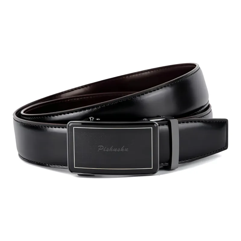 PISHUSHU Leather Belts Men-2