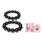 Obsidian Couple Beaded Bracelet+Valentine's Day Box