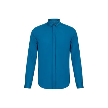 DAVID NAMAN Shirts Men Lake Blue