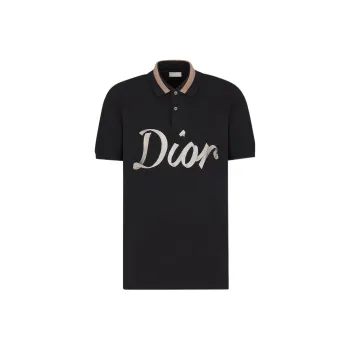 DIOR Dior Quarterly New Products Polo Shirt Men's Black