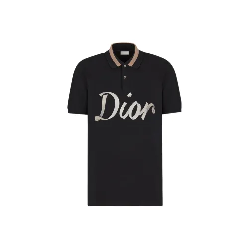 DIOR Dior Quarterly New Products Polo Shirt Men's Black