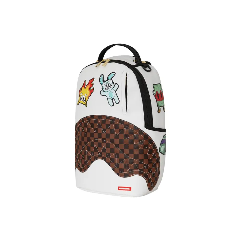 SPRAYGROUND PVC Backpack Unisex Raw White-3
