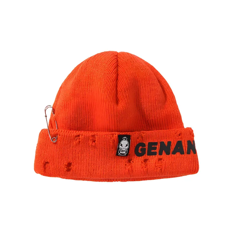 GENANX Beanies Unisex Orange Red-1