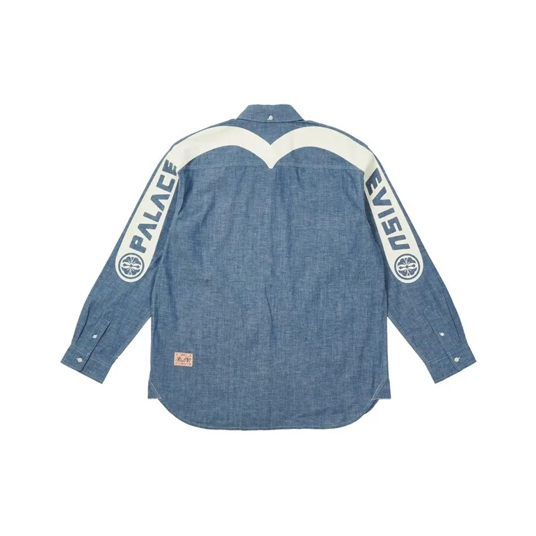 PALACE X Evisu Classic Daicock Denim Shirt-0