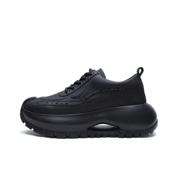 ESTEE GEEA Chunky Sneakers Men Low Top Black