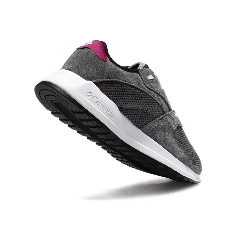 Columbia Cushioning, Wear Resistant Low Top Casual Shoes Women's Gray White-3