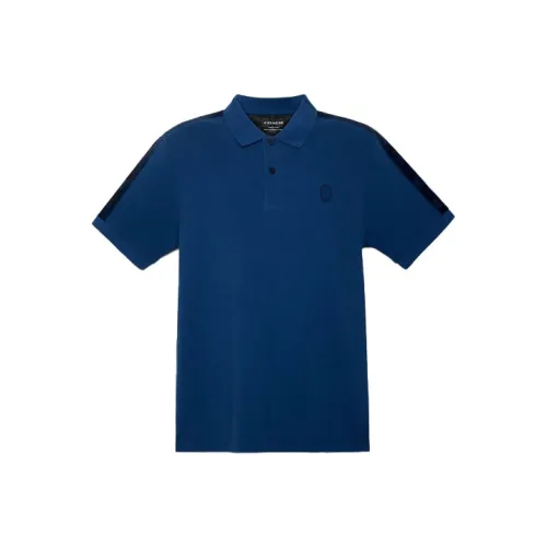 COACH FW21 Polo Shirt Men's Blue