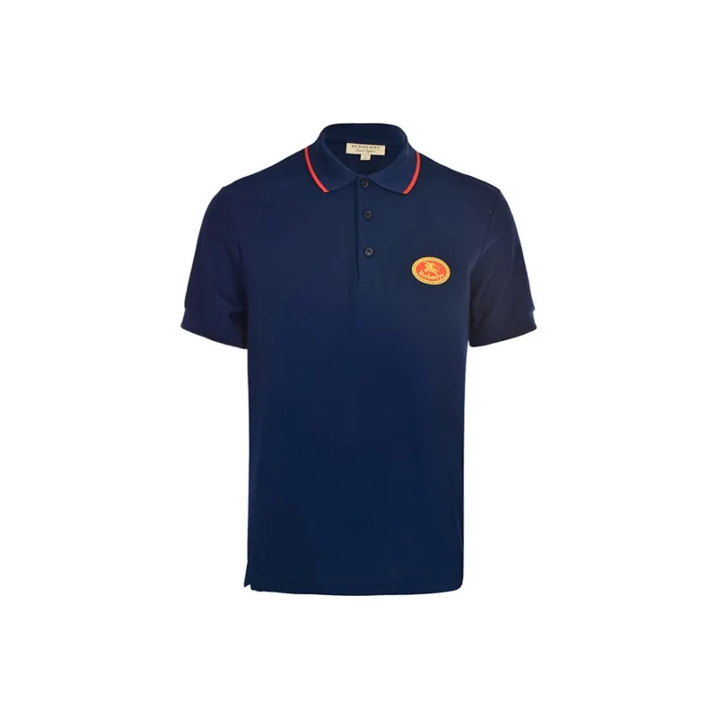 Burberry Polo Shirt Men's Marine Blue-0