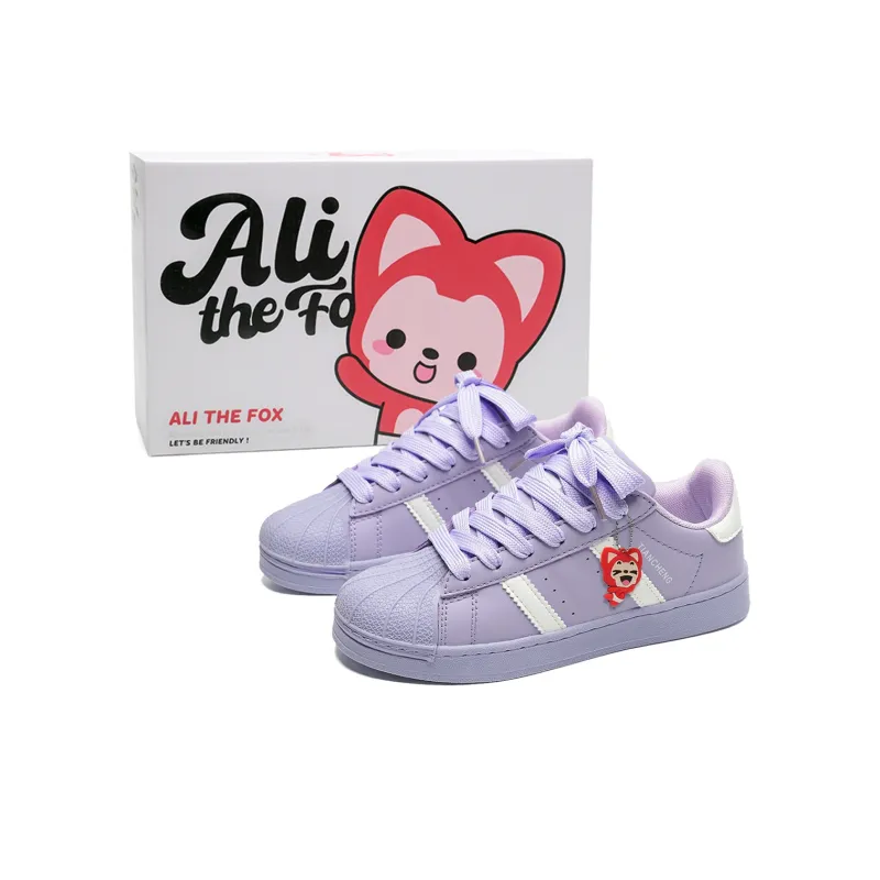 ALI THE FOX Slip Resistant, Abrasion Resistant, Lightweight, Breathable Low Top Skateboard Shoes Unisex-70