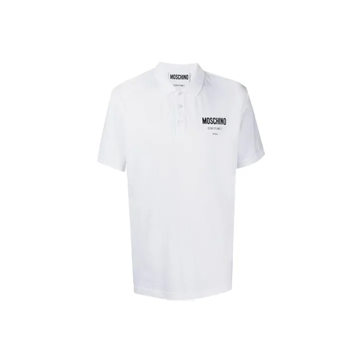 MOSCHINO Polo Shirts Men White-0