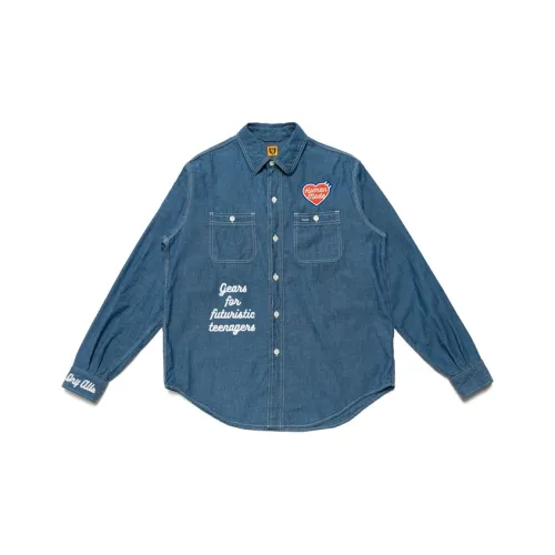 HUMAN MADE Shirts Unisex Blue
