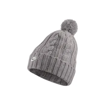 Nike Knitted Fabric Beanies Women's Gray