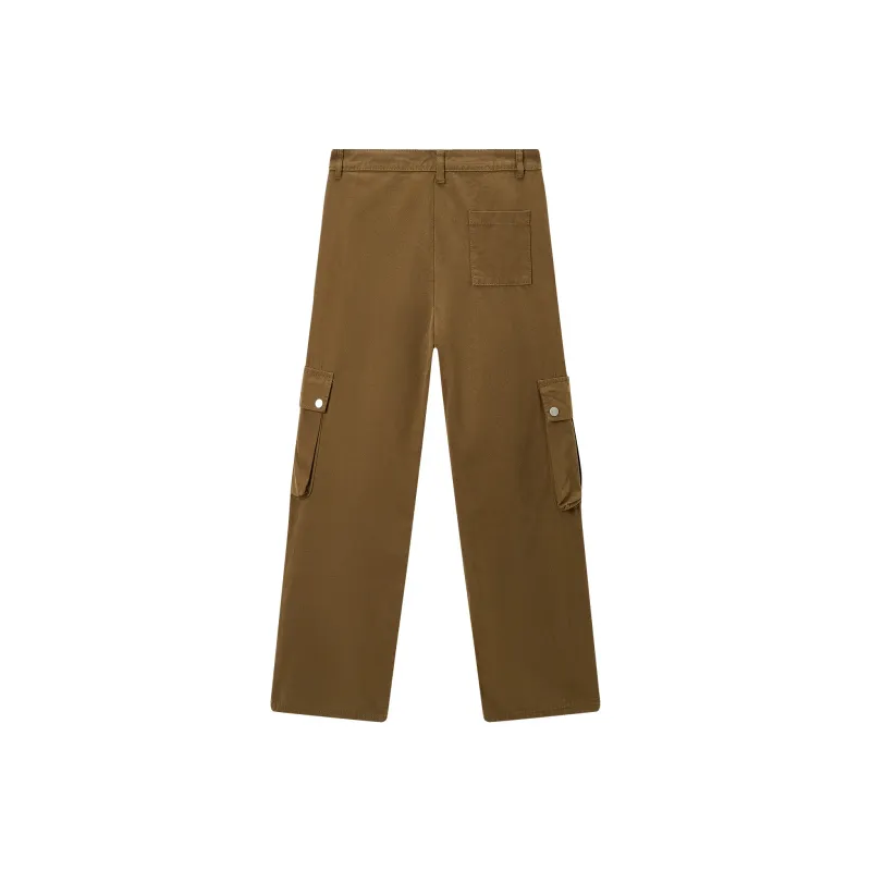 Yiwen Cargo Pants Unisex Brown-1