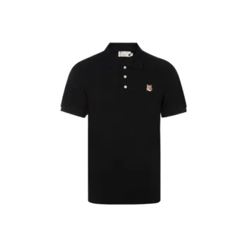 Maison Kitsune Fox patch Polo Shirt