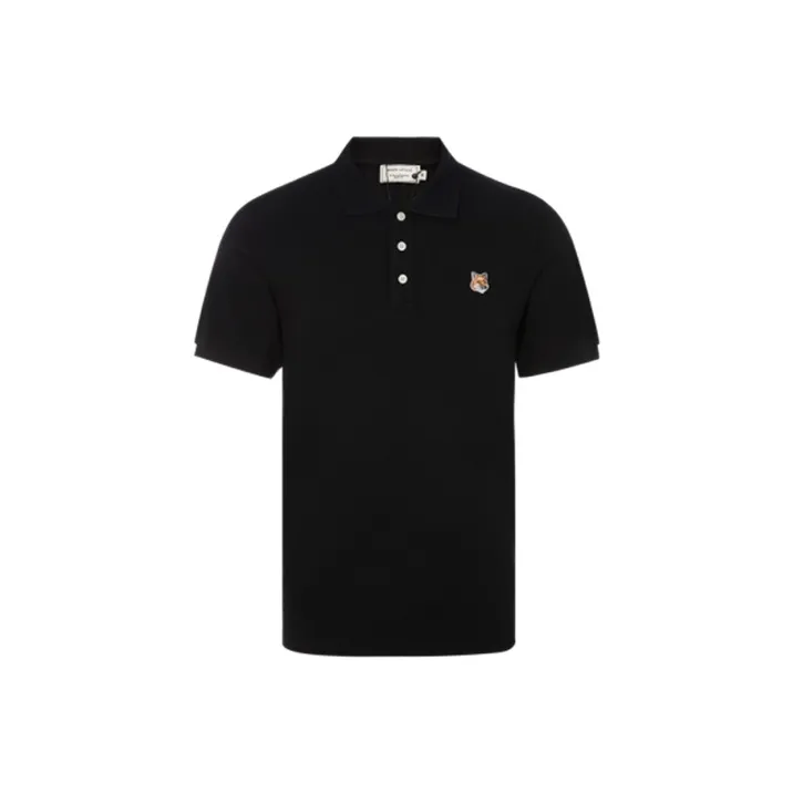 Maison Kitsune Fox-patch Polo Shirt-0