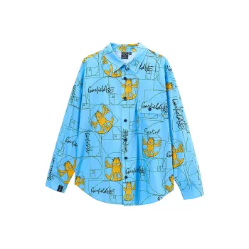 FUN X Garfield Shirts Unisex Sunlight Blue