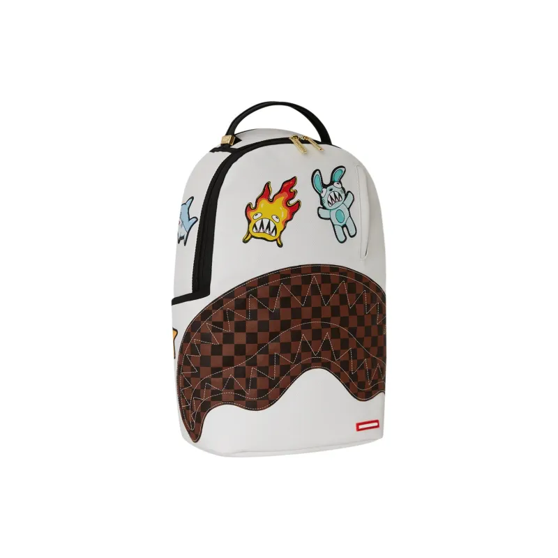 SPRAYGROUND PVC Backpack Unisex Raw White-1