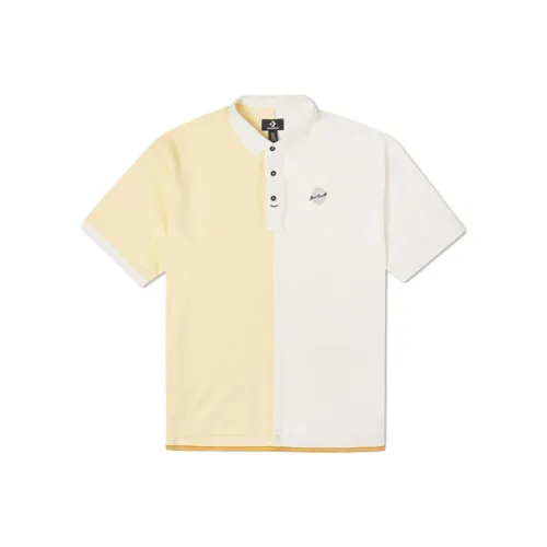 Converse Polo Shirts Men Beige Yellow