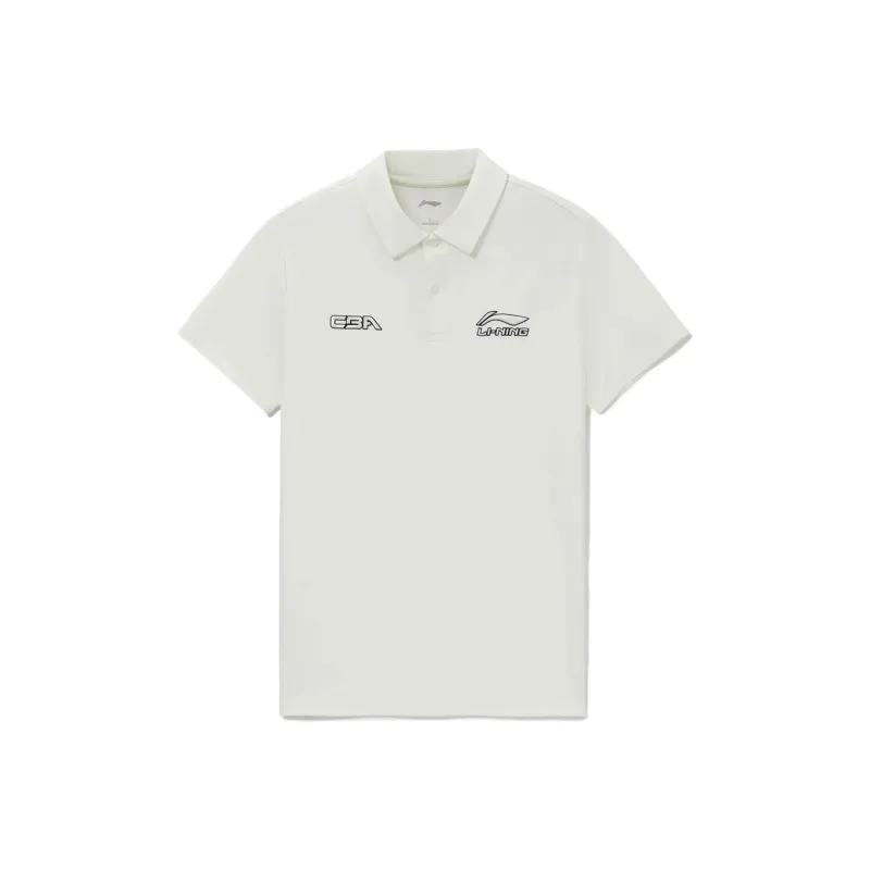 LINING Professional Basketball Series Polo Shirts Men White-0