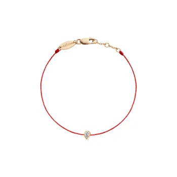 Redline 18kt Rose Gold And Diamond String Bracelet
