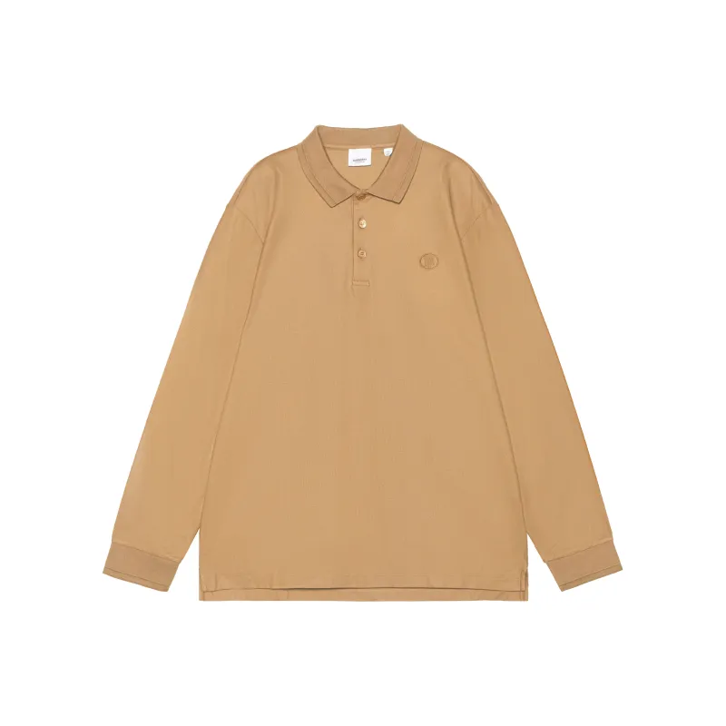 Burberry Polo Shirts Men Camel-0