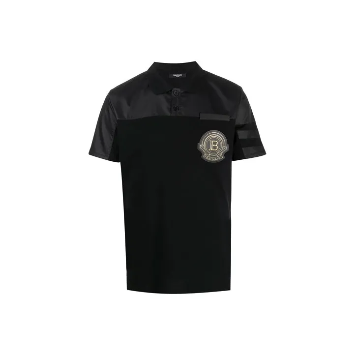 BALMAIN Polo Shirts Men Black-0