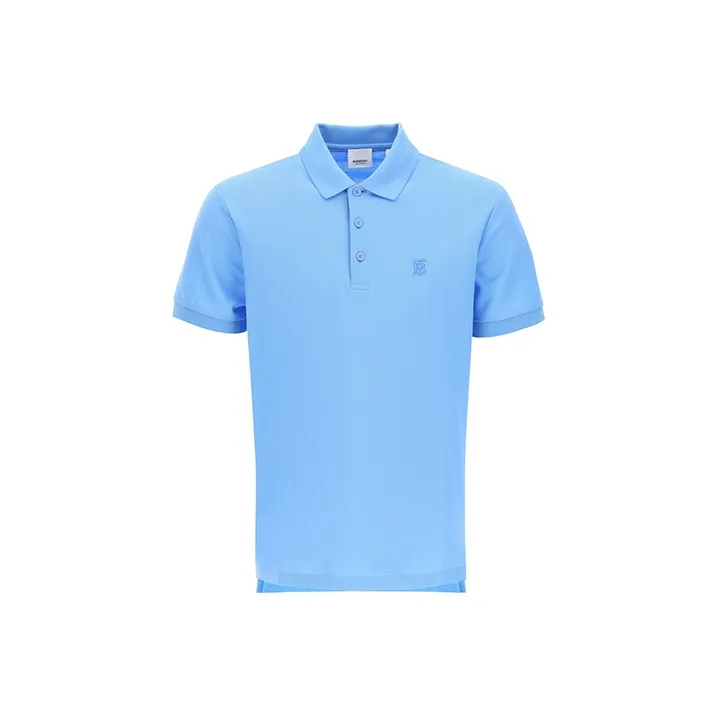 Burberry SS21 Polo Shirt Men's Sky Blue-0