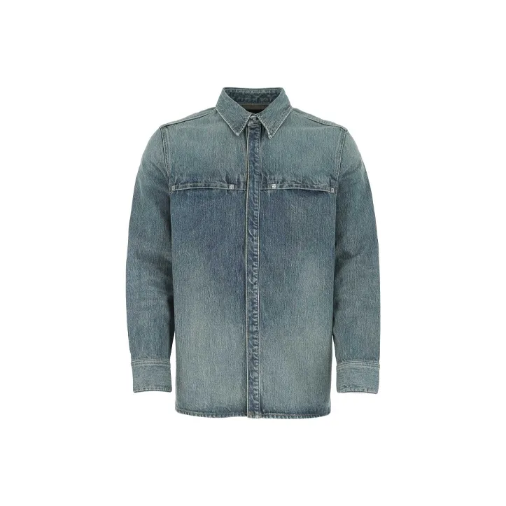 Givenchy Shirts Men Blue-0
