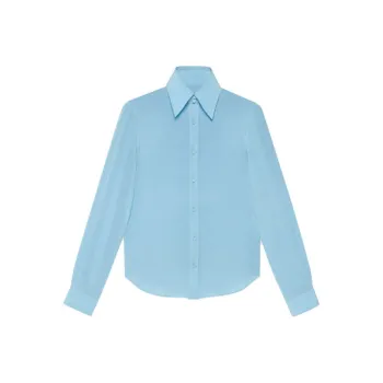 GUCCI Pointed collar Silk Shirt