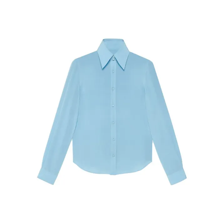 GUCCI Pointed collar Silk Shirt-0