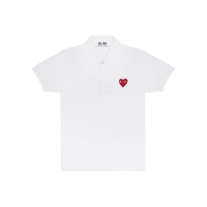 CDG Play Polo Shirt Men's White-0