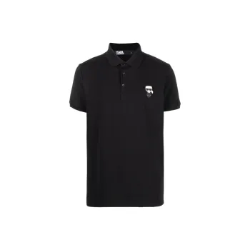 KARL LAGERFELD / Karl Lagerfeld Jeans Logo Patch Short Sleeved Polo Shirt