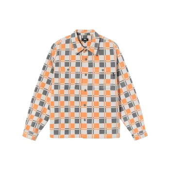 Stussy Brent Plaid Long Sleeve Shirt