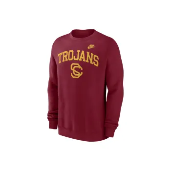Nike Usc Trojans Legacy Classic Arch Over Logo Men's Nike College Pullover Crew