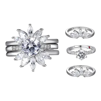 PIARA Rings Women's Silver