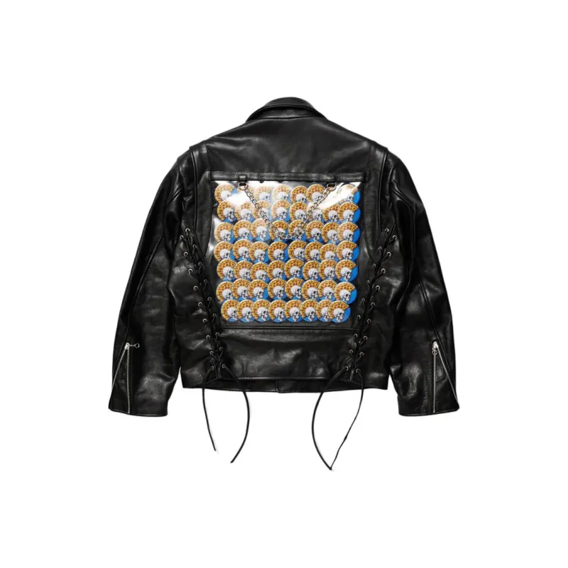 Doublet Leather Jacket Men's Black-1