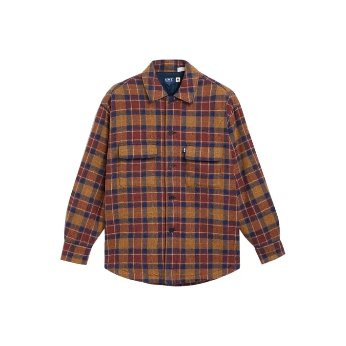 Levis Shirts Men Brown-0