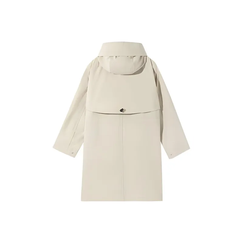 LACOSTE Trench Coats Women's Beige-1